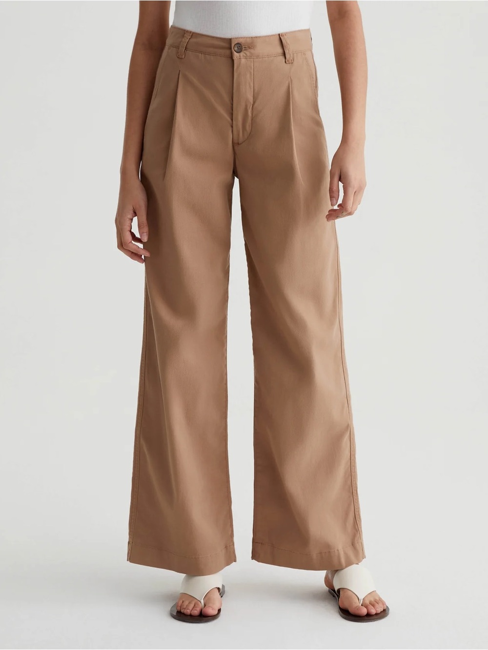 AG Jules Pleated Wide Leg Chino Pant Women’s 29 230